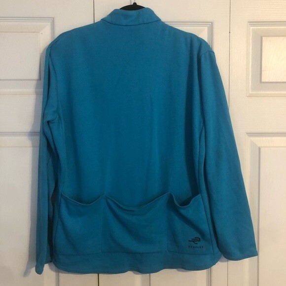 NIKE Echelon Turquoise 1/4 Zip Jacket Bike Workout Pockets Pullover Outdoor - Picture 8 of 8